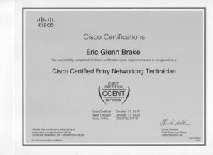cisco certified entry networking technician